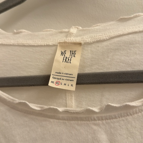 White Flowy Free People Shirt - Picture 2 of 3